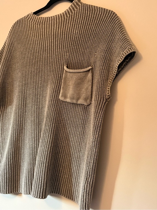 Arcadia Sweaters - Arcadia Beige Knit Crew Neck Fisherman Sweater with Pocket